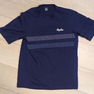 Rapha Dark Blue Cycling T- Shirt with White Accents